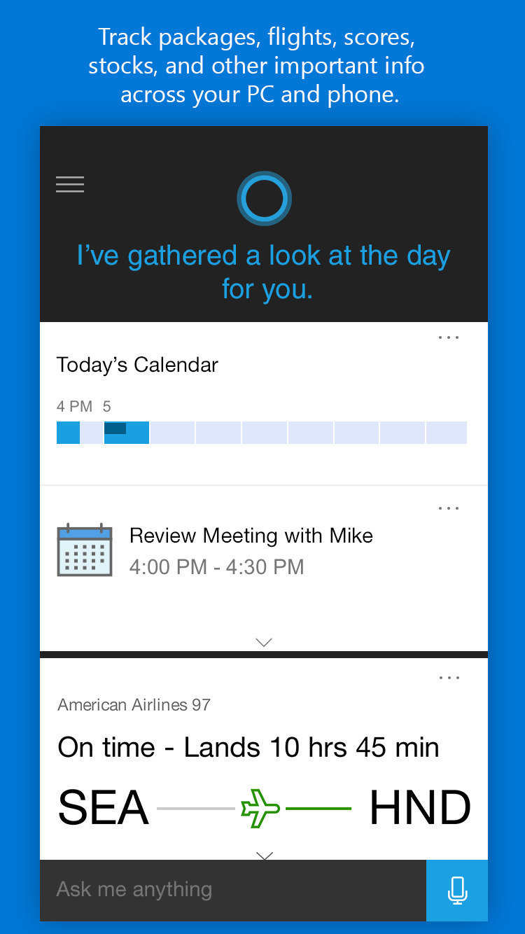 Microsoft Releases Its Cortana Personal Assistant for iPhone