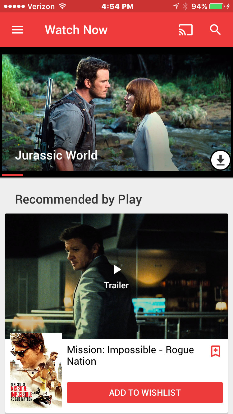 Google Play Movies &amp; TV App Gets AirPlay Support, HD &amp; Cellular Streaming, New Design, More