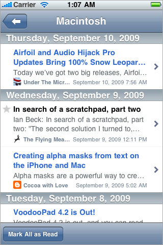 NetNewsWire 2.0 for iPhone Adds Google Sync