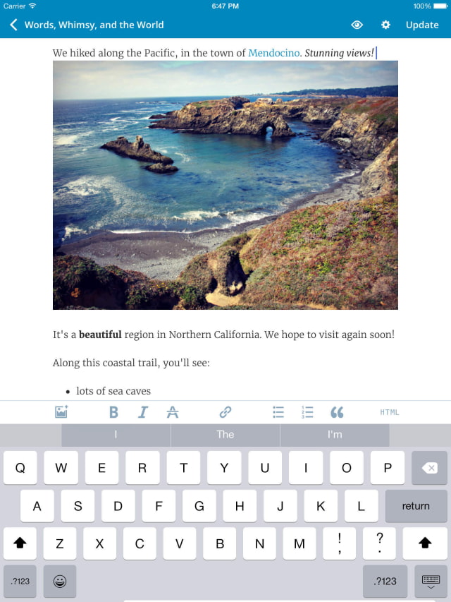 WordPress App Now Supports Split Screen Multitasking for iPad