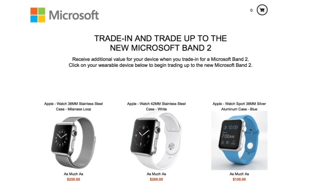 Microsoft Launches Apple Watch Trade-In Program