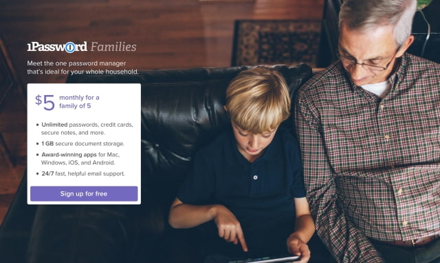 AgileBits Announces 1Password for Families