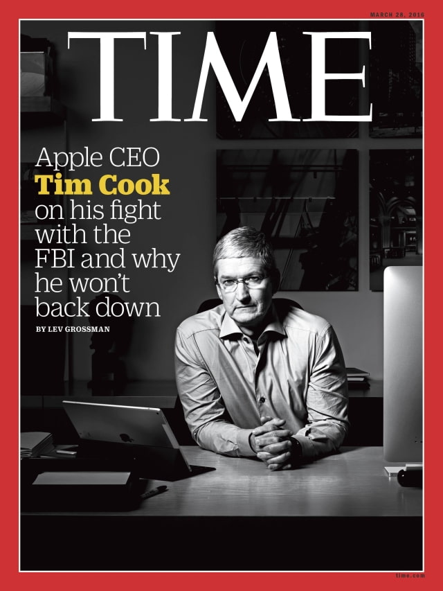 Tim Cook Featured on Cover of TIME Magazine, Interviewed on Encryption Battle With FBI