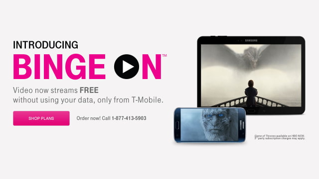T-Mobile Adds New Providers to Binge On Including YouTube