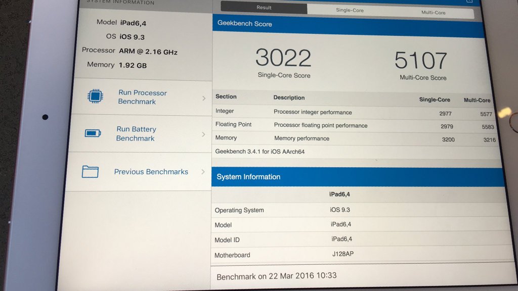 Early 9.7-inch iPad Pro Benchmarks Reveal Slightly Underclocked Processor