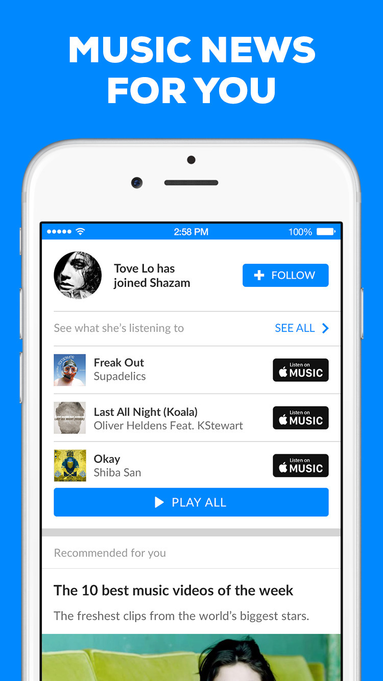 Shazam Can Now Add Tracks to Your Apple Music Playlists