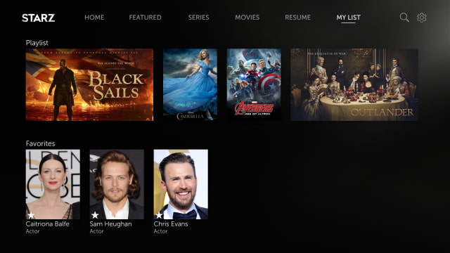 Starz Launches Streaming Subscription Service on iOS and Apple TV for $8.99/month