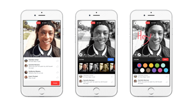 Facebook Enhances Live Video Feature With Reactions, Filters, Comment Replay, More