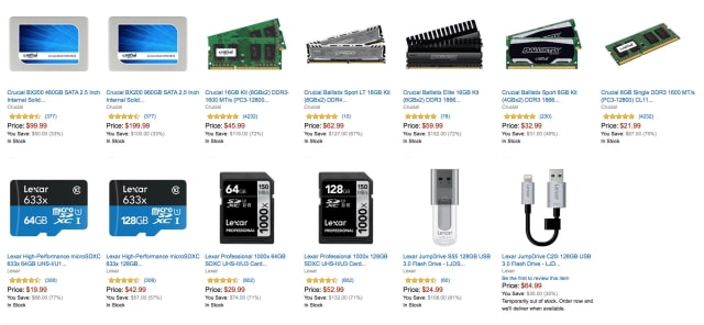 Up to 81% Off SSDs, Memory, MicroSD, USB3 Flash Drives [Deal]