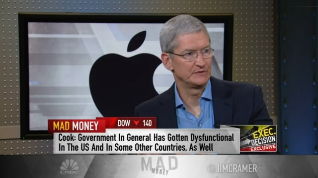 Tim Cook: United States Government Has Gotten &#039;Quite Dysfunctional&#039; [Video]