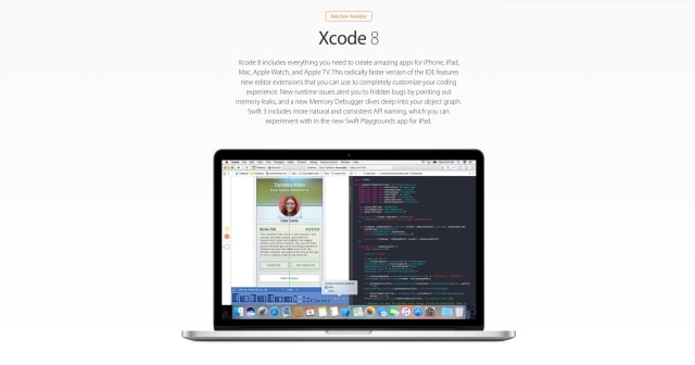 Apple Releases Xcode 8 Beta [Download]