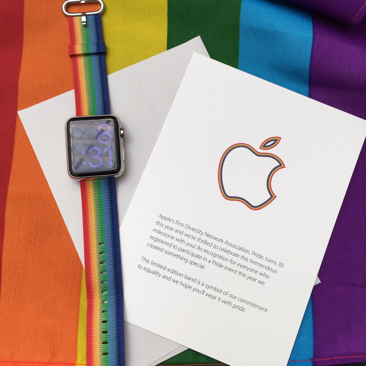 Apple Creates Limited Edition Apple Watch Band for Pride 2016