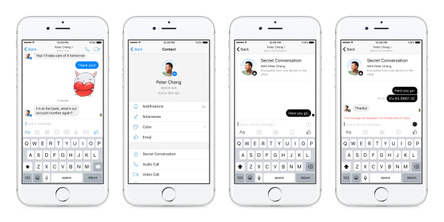 Facebook Starts Testing End-to-End Encryption in Messenger With New &#039;Secret Conversations&#039; Feature