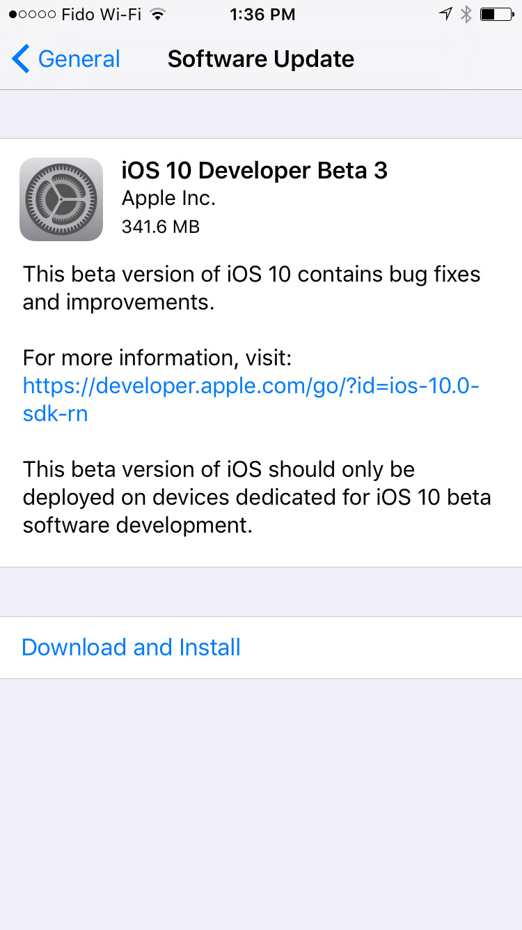 Apple Releases iOS 10 Beta 3 to Developers [Download]