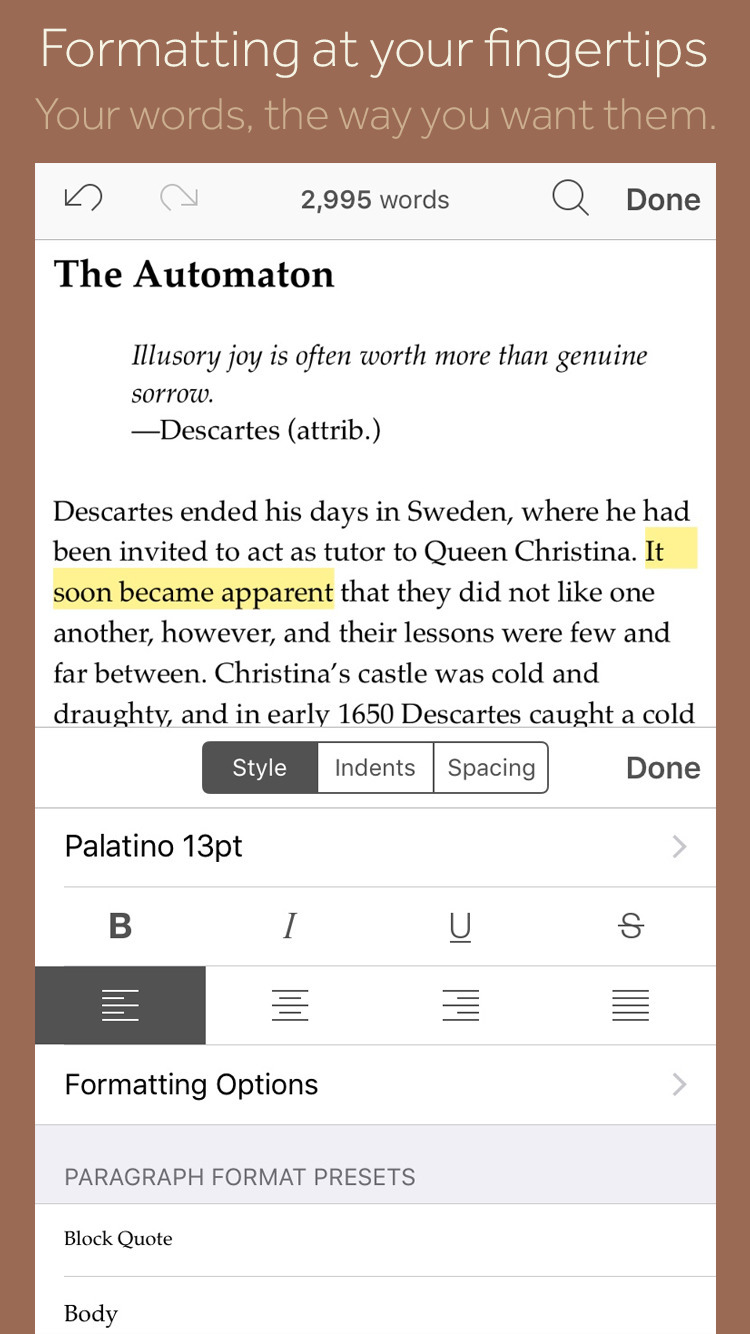 Scrivener Writing App Released for iOS