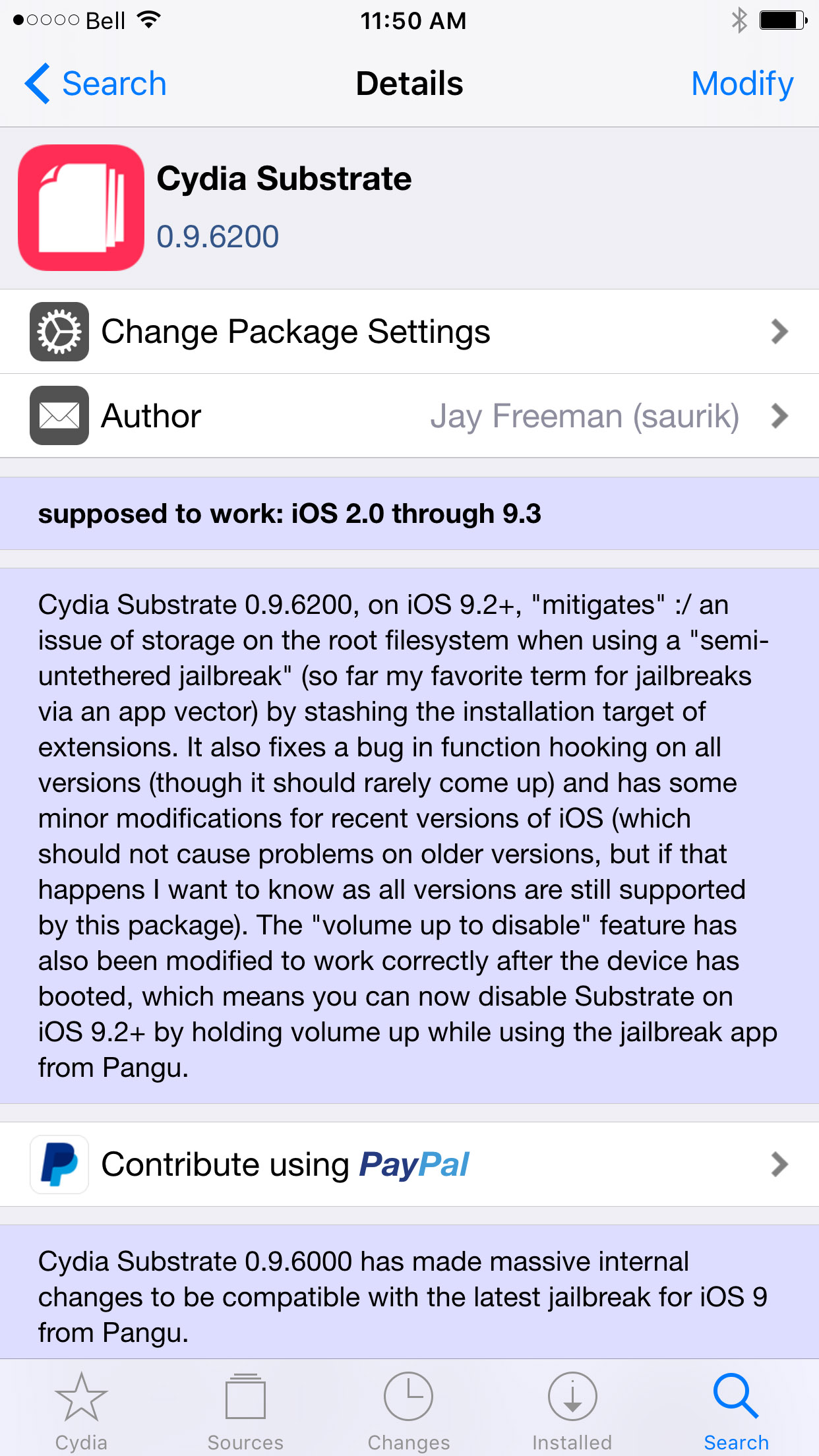 Cydia Substrate Updated With Improved Compatibility for Pangu Jailbreak of iOS 9.2 - 9.3.3