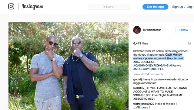 Apple Signs Deal With Cash Money Records