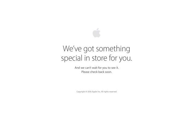 Apple Store Goes Down Ahead of iPhone 7 Unveiling