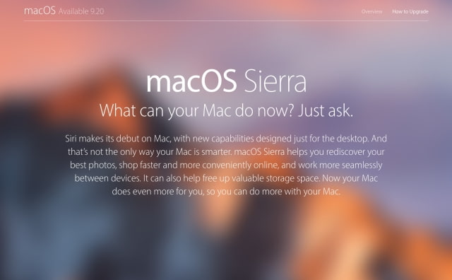 Apple Will Release MacOS Sierra 10.12 on September 20th