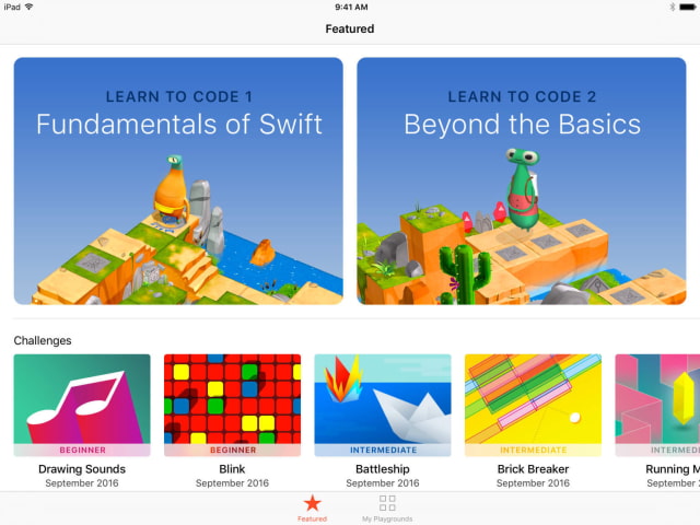 Apple Releases Swift Playgrounds for iPad