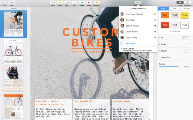 Apple Updates Pages, Numbers, Keynote for Mac With Support for Real-Time Collaboration