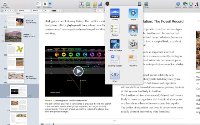 iBooks Author Gets New Templates, Improved Workflows, More