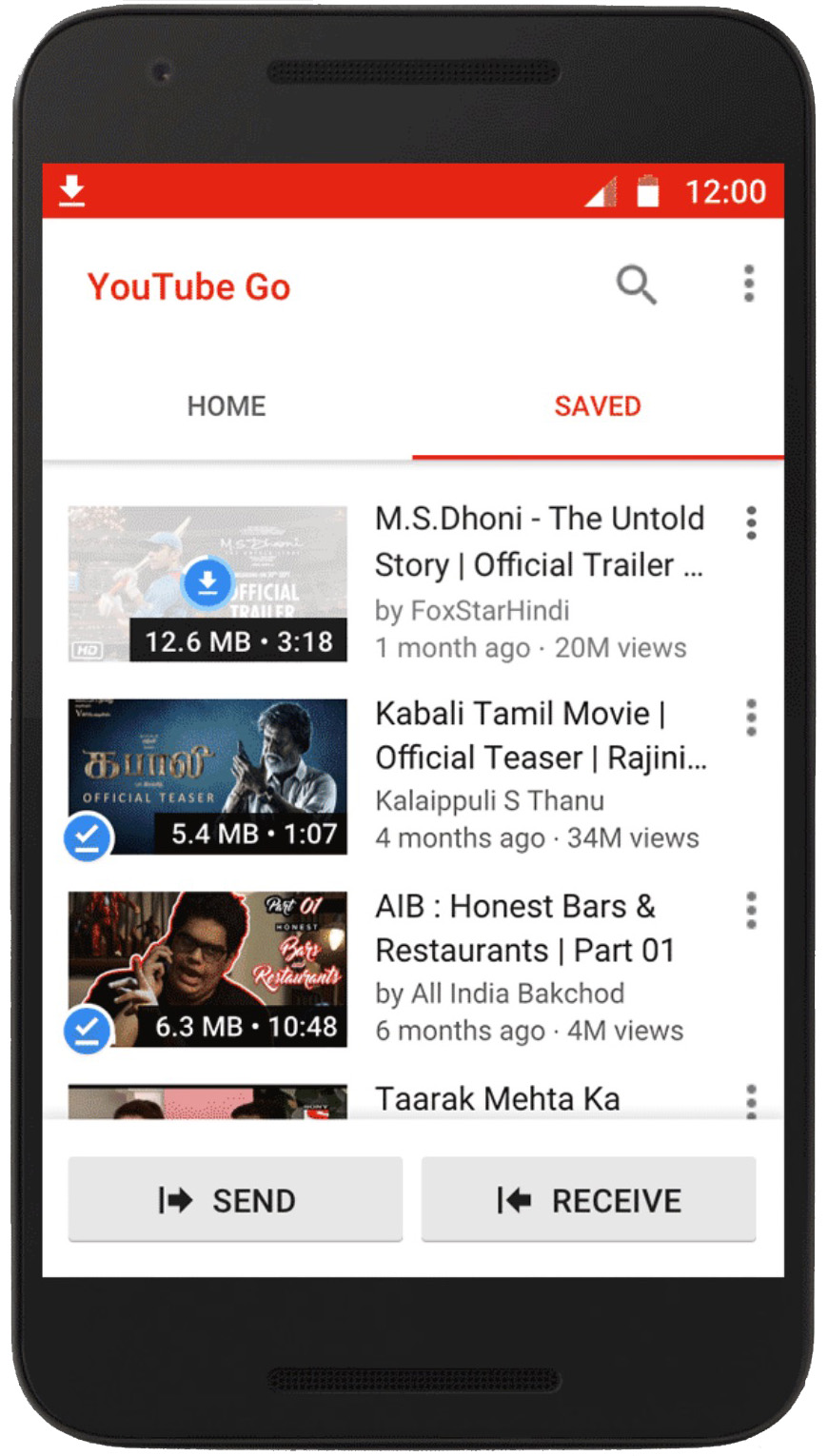 New &#039;YouTube Go&#039; App Will Let You Save and Watch Videos Offline