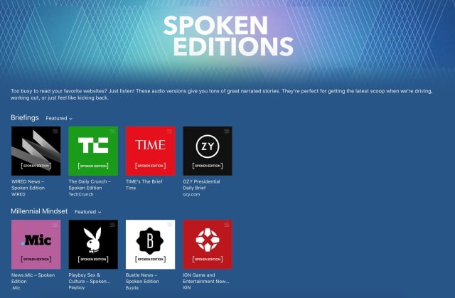 Apple Launches New &#039;Spoken Editions&#039; in iTunes