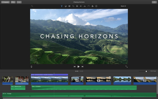 Apple Updates iMovie With Touch Bar Support