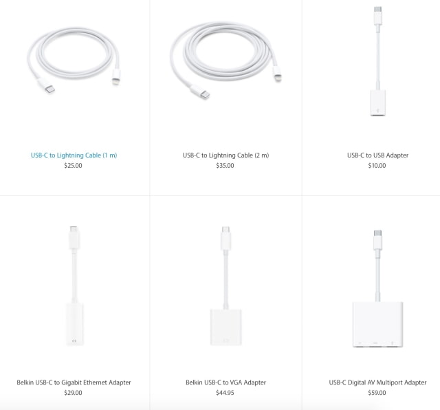 Apple Drops USB-C Adaptor Prices Following Complaints Over New MacBook Pro