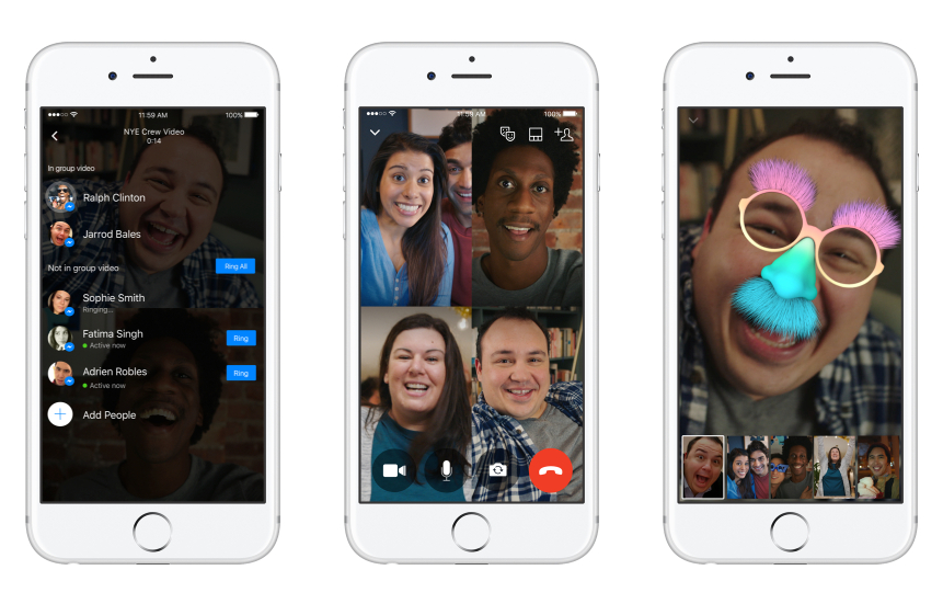 Facebook Launches Group Video Chat for Messenger
