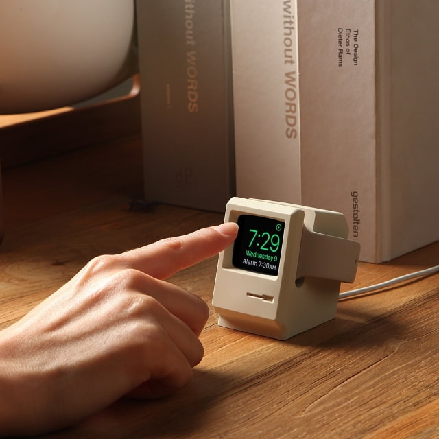 Check Out This Vintage Macintosh Charging Stand for the Apple Watch