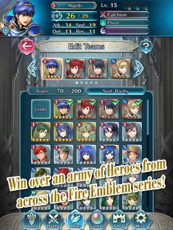 Nintendo Releases Fire Emblem Heroes for iOS