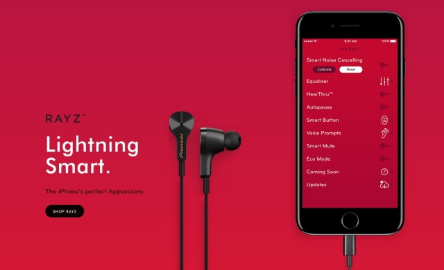Pioneer&#039;s New Lightning &#039;Rayz Plus&#039; Earphones Let You Charge Your iPhone While You Listen [Video]