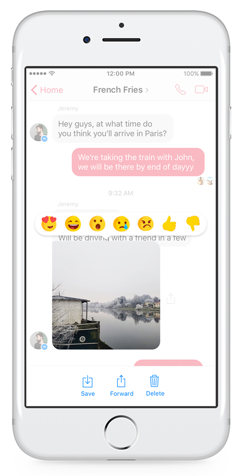 Facebook Announces Message Reactions and Mentions for Messenger