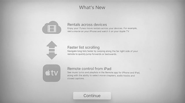 Apple Releases tvOS 10.2 With Faster List Scrolling, Remote Control From iPad [Download]