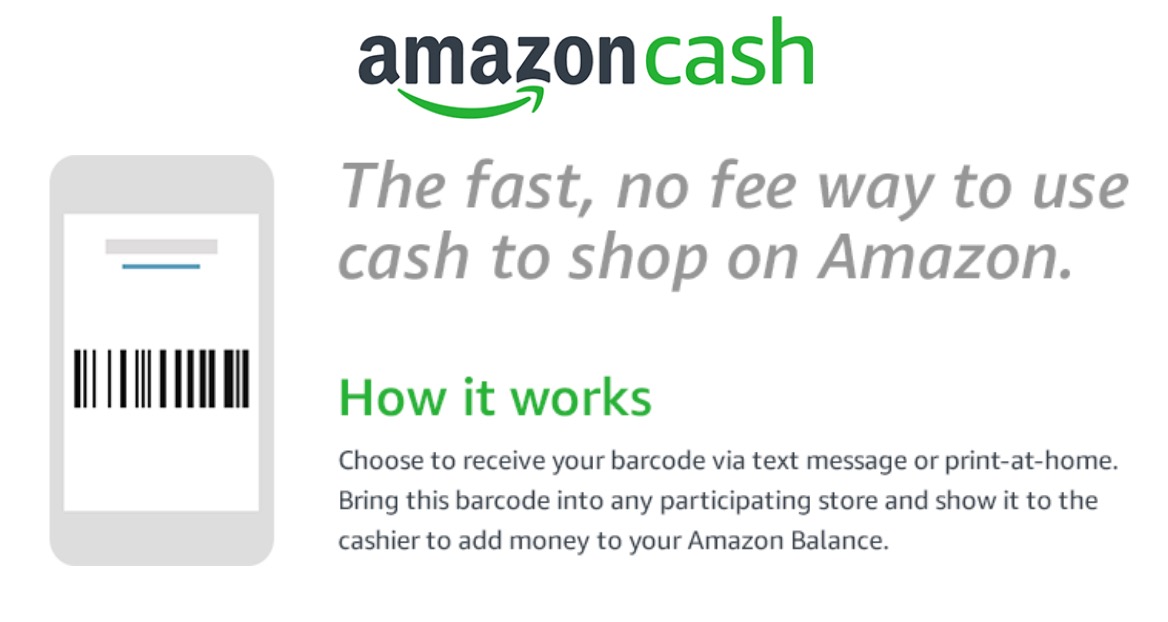 Amazon Cash Lets You Add Cash to Your Amazon Balance at Local Stores