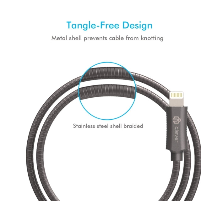 Stainless Steel Braided Lightning Cable for $7 [Deal]