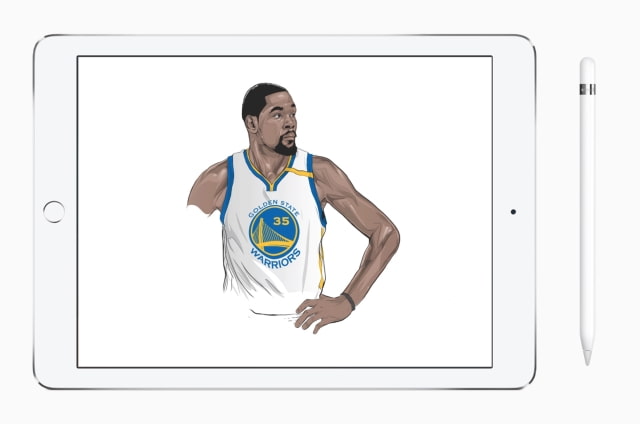 Apple Highlights Illustrations of NBA Stars Created on iPad Pro [Images]