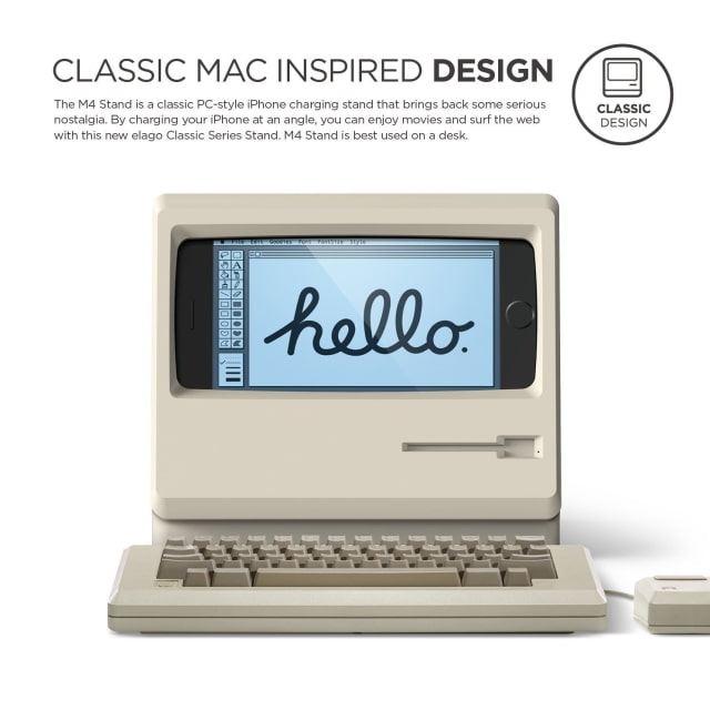 Elago M4 Stand Turns Your iPhone Into a Vintage Mac