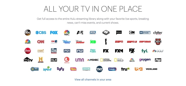 Hulu Launches Live TV Streaming Service: Over 50 Channels, $39.99/Month