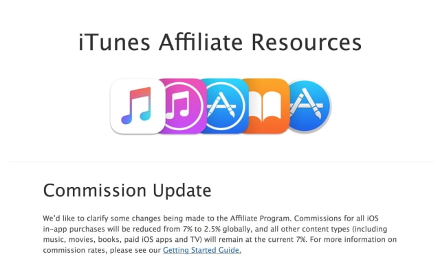 Apple Clarifies That Drop in App Store Affiliate Commission Only Applies to In-App Purchases