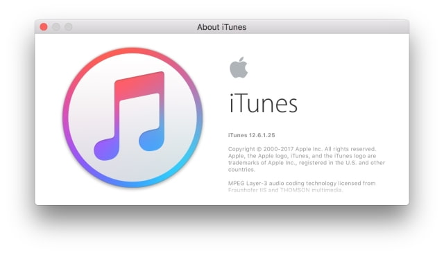 Apple Releases iTunes 12.6.1 [Download]