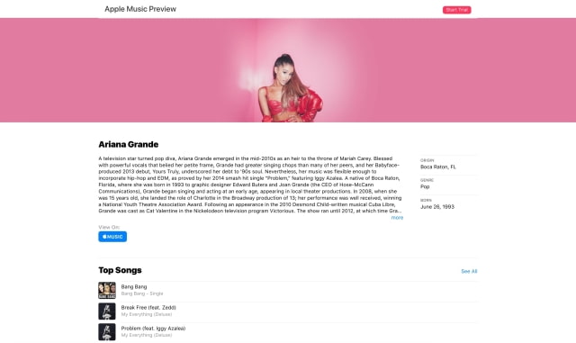 iTunes Preview Website Gets Much Needed Redesign