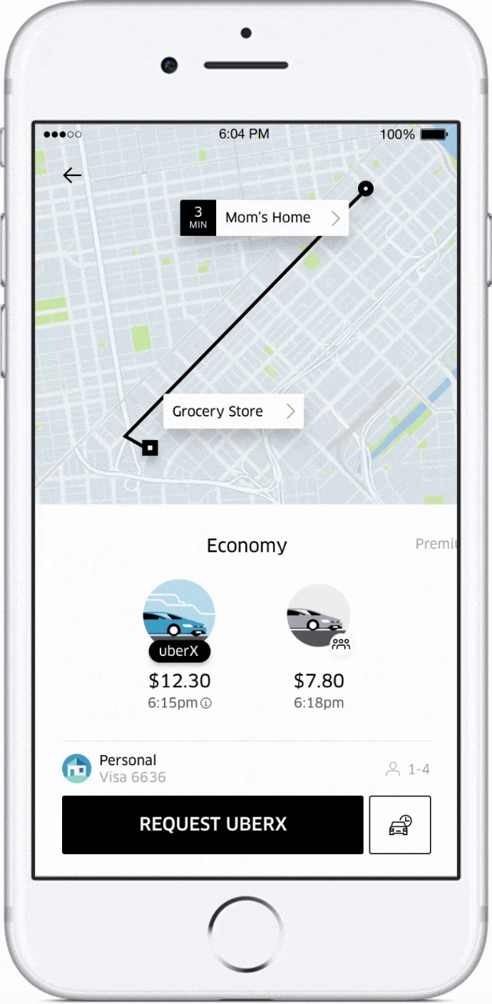 Uber App Now Lets You Request a Ride for Someone Else