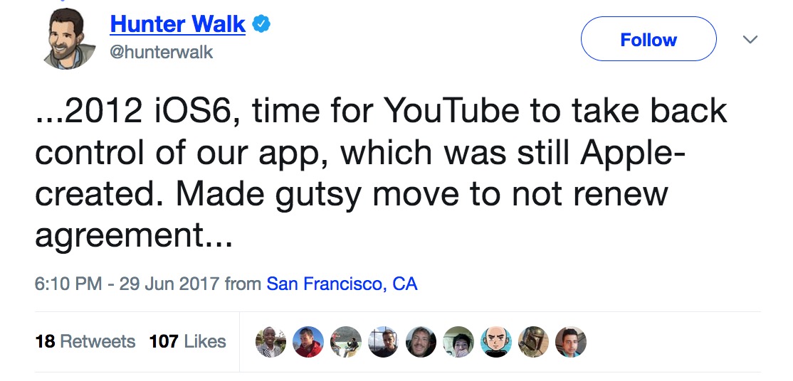 Removal of Built-In YouTube App From iPhone Was Google&#039;s Decision