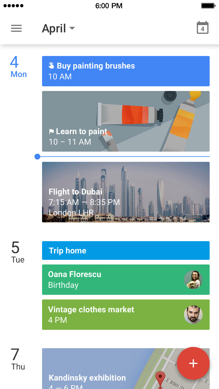Google Calendar App Gets Today Widget