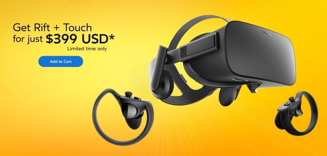 Oculus Rift + Touch On Sale for $399 for Limited Time [Deal]