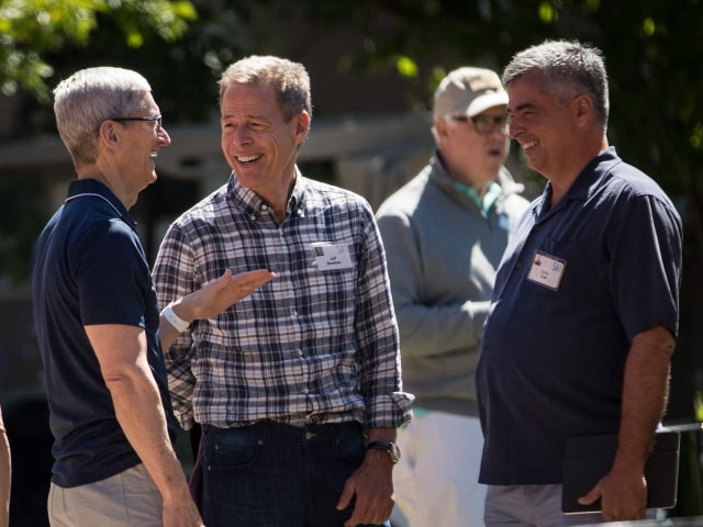 Tim Cook and Eddy Cue Attend Sun Valley Media Conference