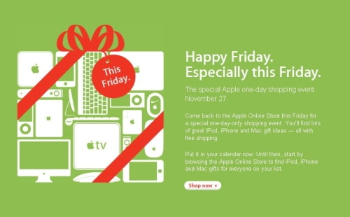 Apple Teases Black Friday Sale Event